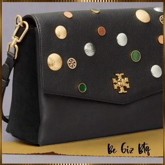 Tory Burch Authentic Kira Mixed Materials Embellished Unique Bag Limited Edition